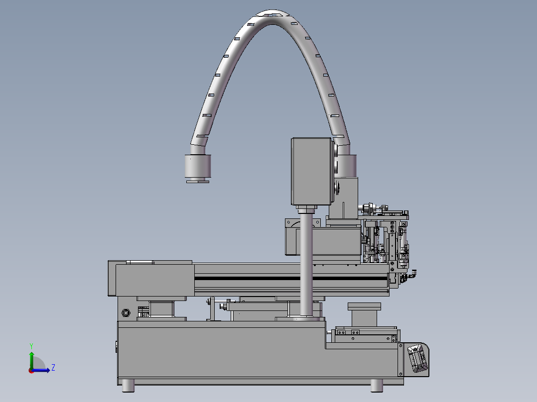 贴胶机、贴软胶垫的设备左视图