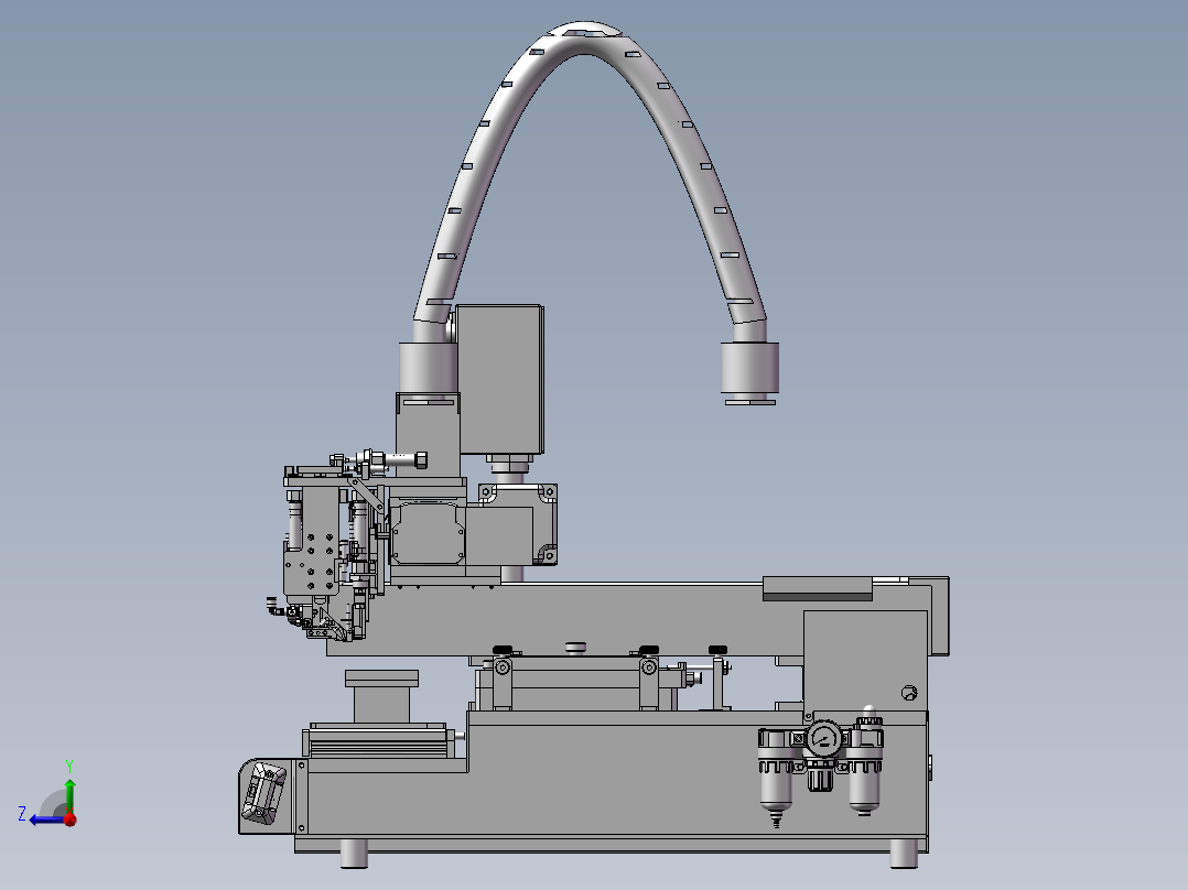 贴胶机、贴软胶垫的设备右视图