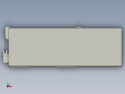 直线模组LHA21-S1750-L设计图纸前视缩略图