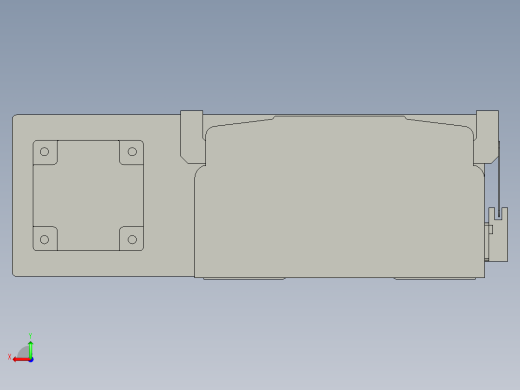 直线模组LHA21-S1750-L设计图纸后视缩略图