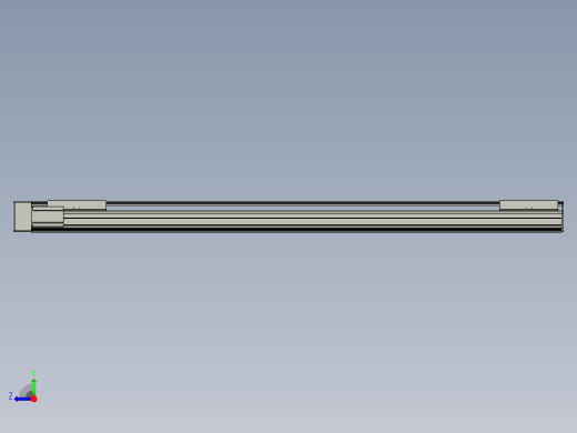 直线模组LHA21-S1750-L设计图纸右视缩略图