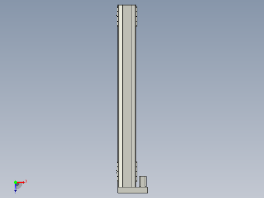 直线模组LHA21-S1750-L设计图纸俯视缩略图