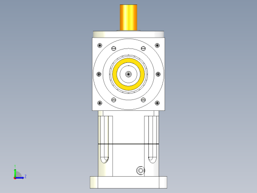 换向器PW170垂直输出 PGH142-L1 35-114.3-200-M12.stp左视缩略图