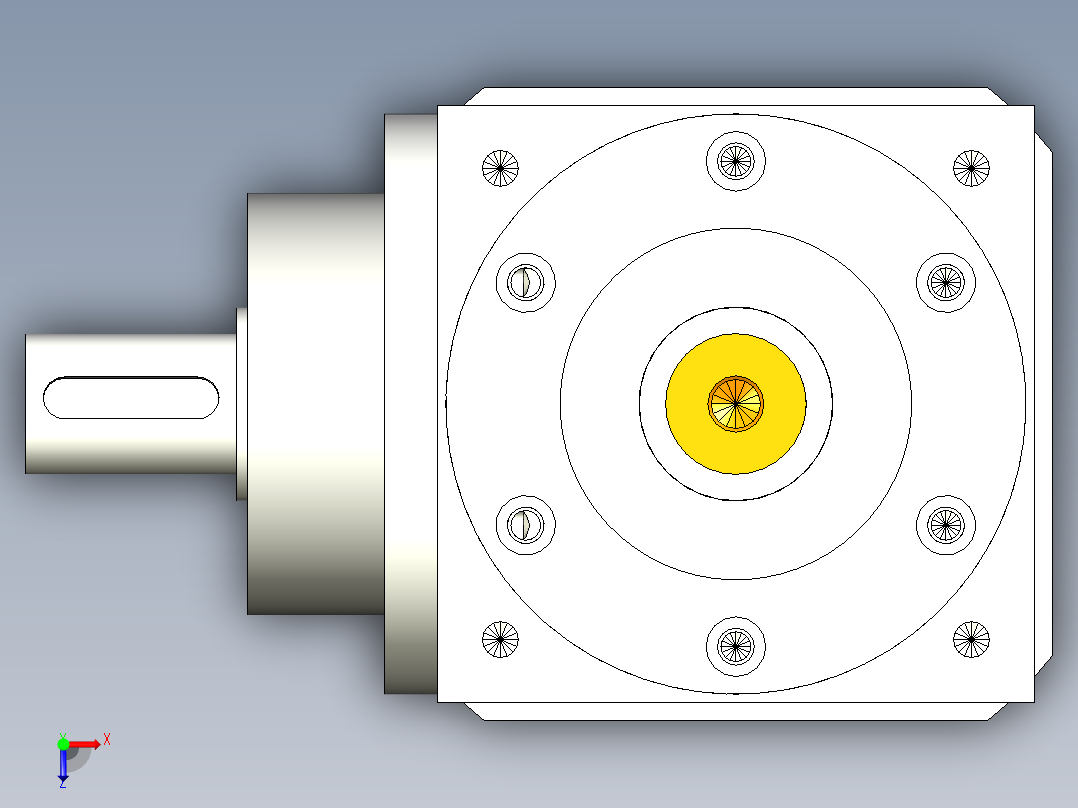 换向器PW170垂直输出 PGH142-L1 35-114.3-200-M12.stp俯视图