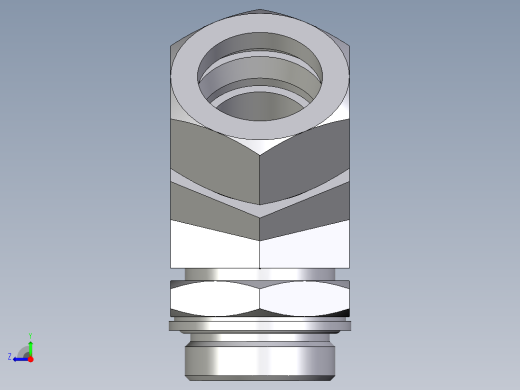 卡套式工业通用硬管接头EO_Adjustable_locknut_45_deg_elbow_VEE35LMCF右视缩略图