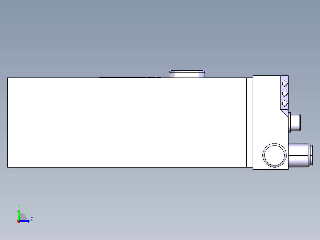 德克斯TUNKERS气缸数模SZK63_A02_T12_TUENKERS左视图