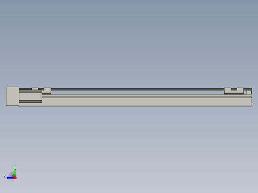 直线模组LHA6-S600-L-100W(16丝杆)设计图纸右视缩略图
