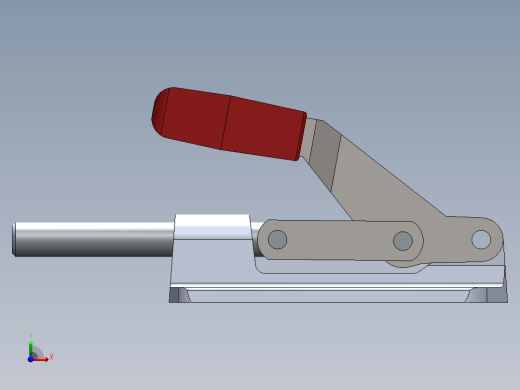 带水平底座的水平夹具前视缩略图