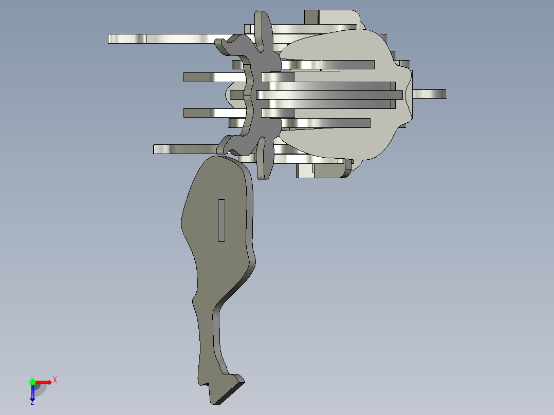 机械展示牛俯视图
