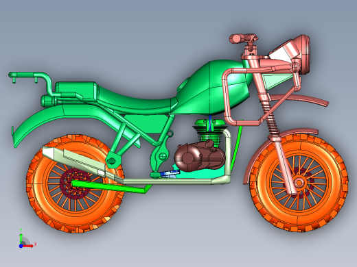 喜马拉雅探险摩托前视缩略图