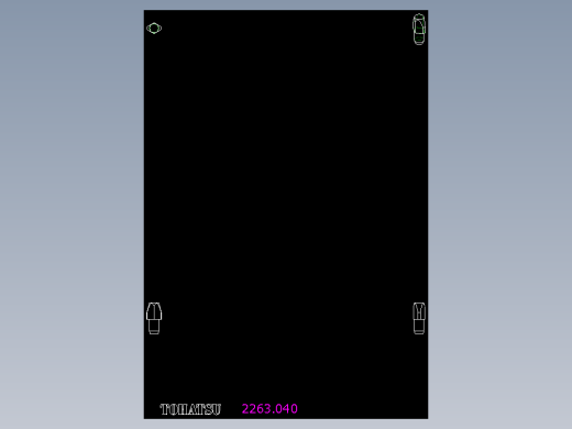 定位配件(A)2263-2D多系列多零件图纸模型