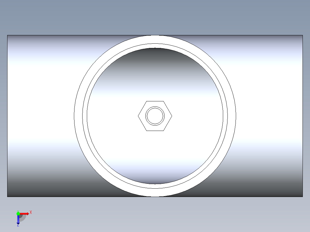 聚氯乙烯配件02A-Sch80_ReducingTee_SxSxS_801-250FB_2in x 1.25in俯视图