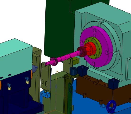 细长齿轮轴花键轴加工工装