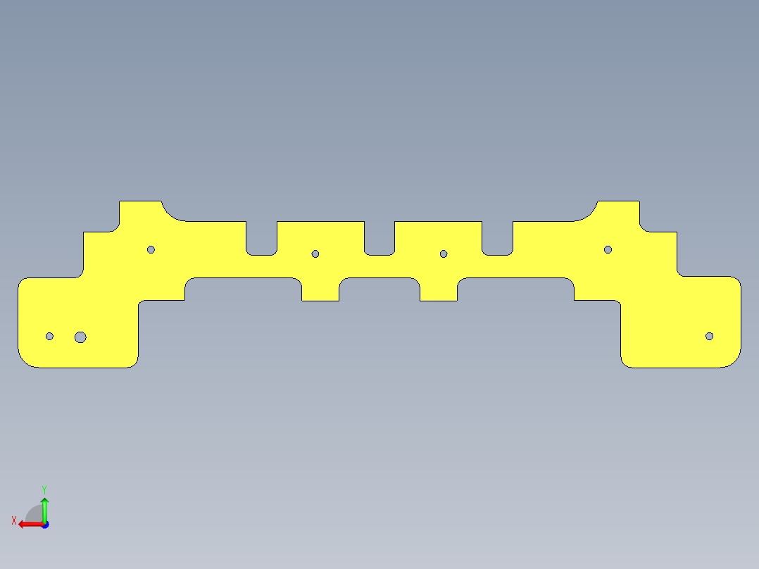 ABS 笔记本CNC工装夹具三维模型BAN2后视图