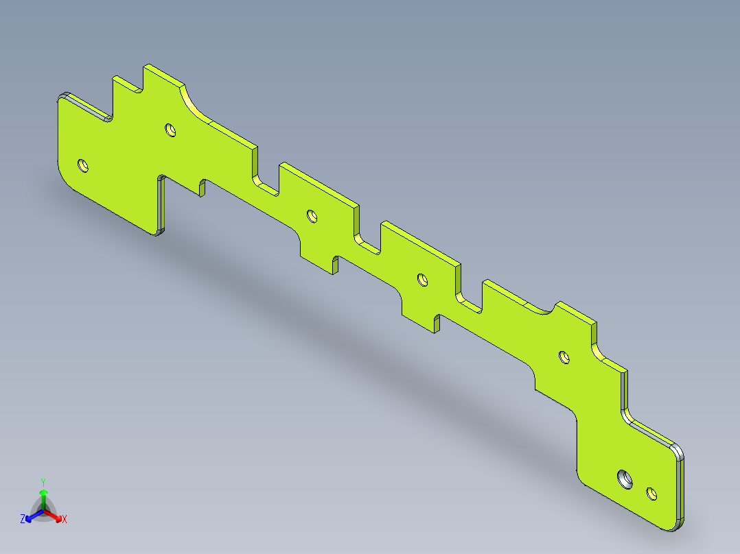 ABS 笔记本CNC工装夹具三维模型BAN2正等轴测图