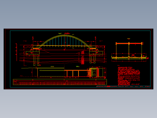 西 河 玉 带 桥1-72米中承式钢管拱
