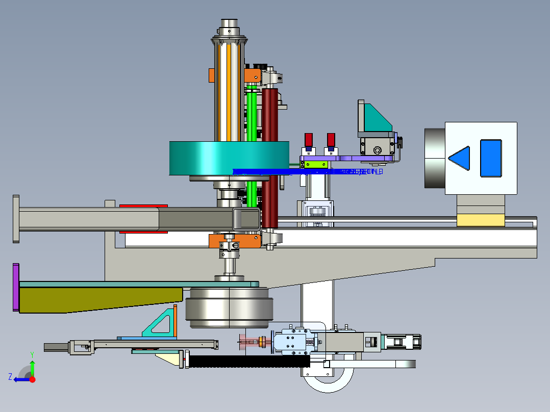 烟卷包装设备Proe5.0.zip右视图