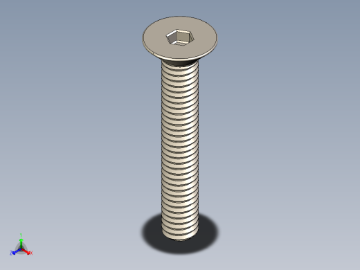 Screw_ISO_10642_M2x16_A2.STEP正等轴测缩略图