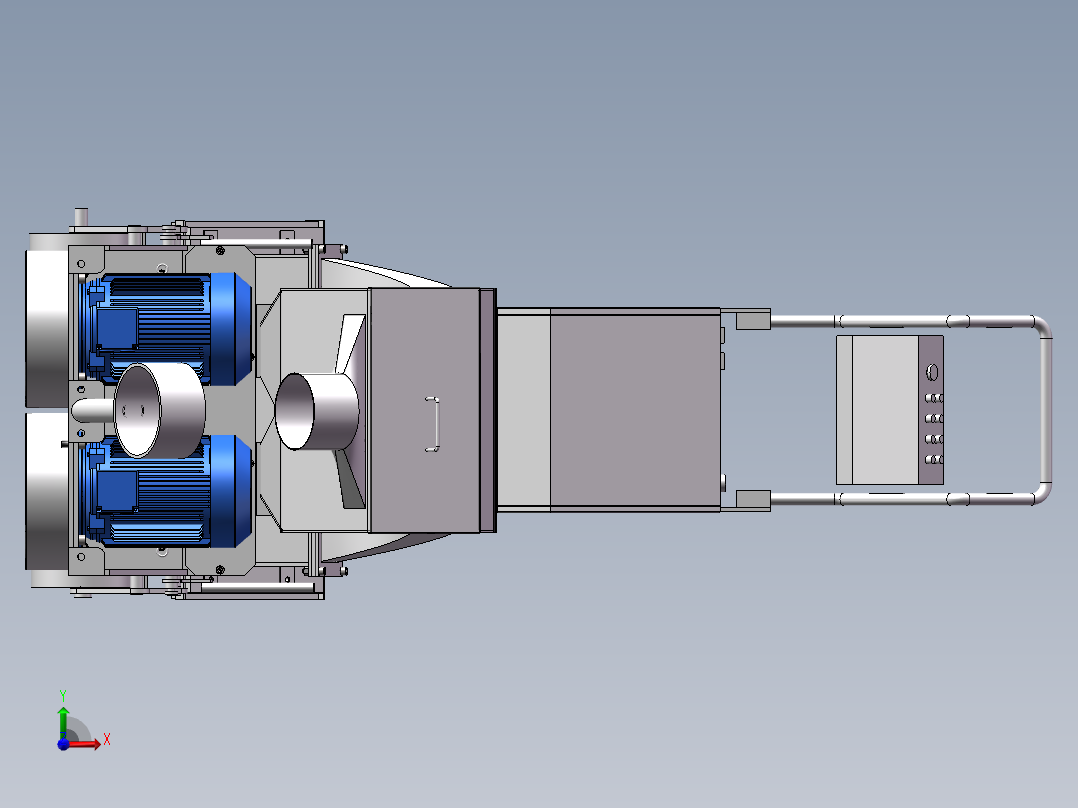 路面抛丸机前视图