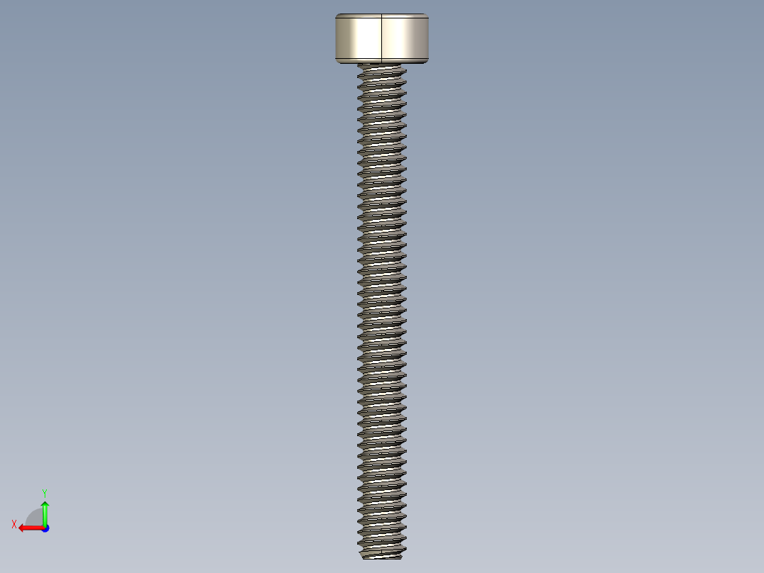 Screw_DIN_912_M1.6x16F_A2.STEP公制内六角螺钉后视图