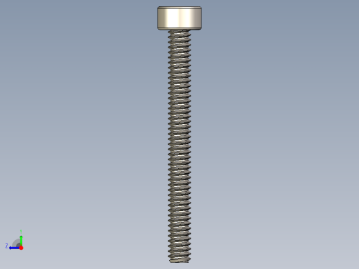 Screw_DIN_912_M1.6x16F_A2.STEP公制内六角螺钉右视缩略图