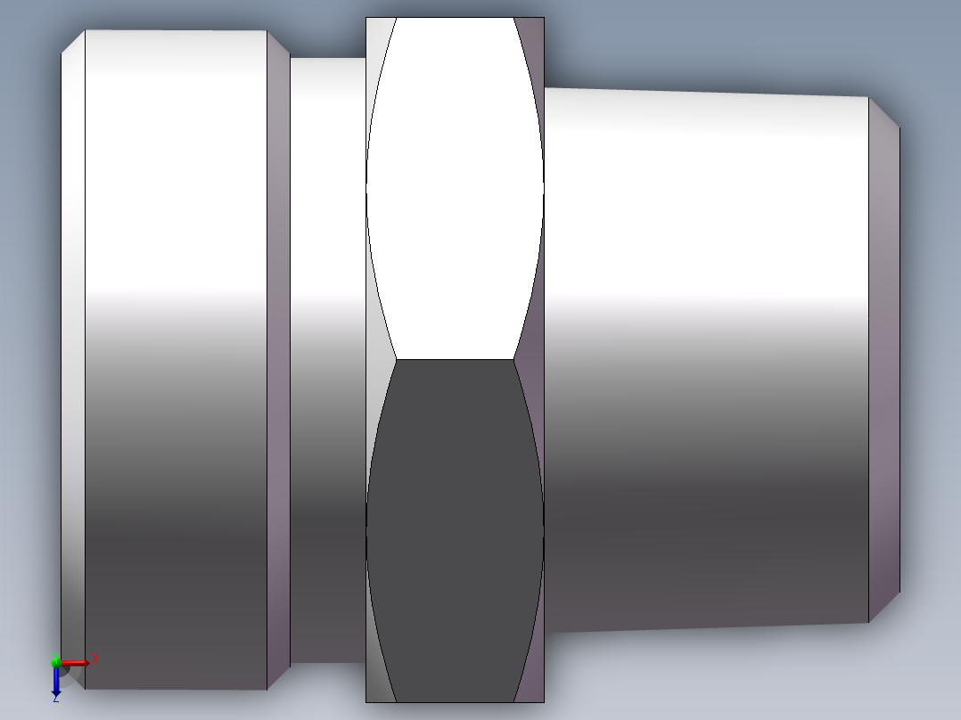 英制锥管螺纹直接头、1CT-26-08SP俯视图