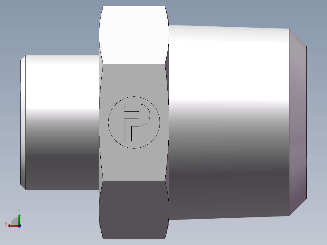 美制锥螺纹、1DN-24-16后视图