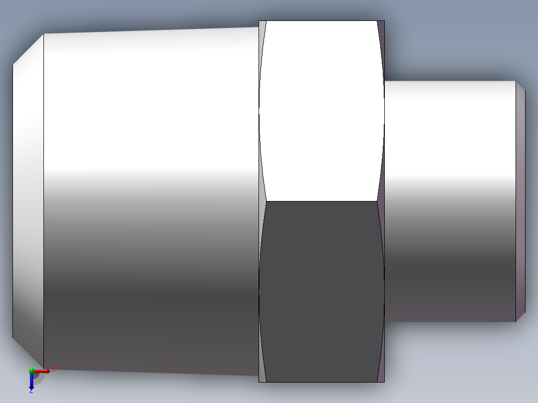 美制锥螺纹、1DN-24-16俯视图