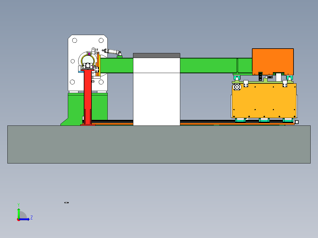 铝材热棒上料机左视图