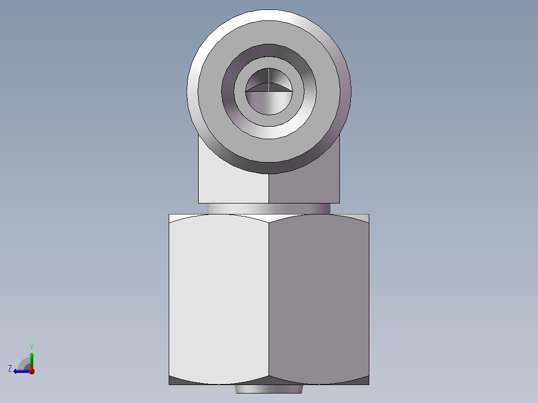 直角组合接头、2D9-14右视图
