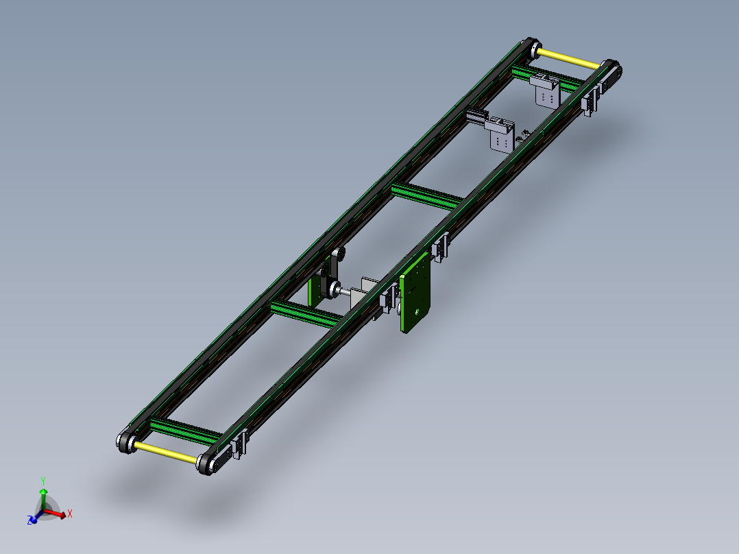 3.2米0.3米双皮带输送机构