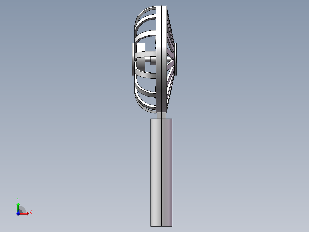 手持小风扇前视图