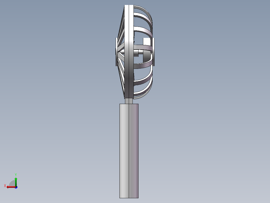 手持小风扇后视图