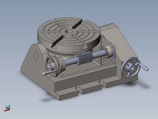 手动可倾斜回转工作台