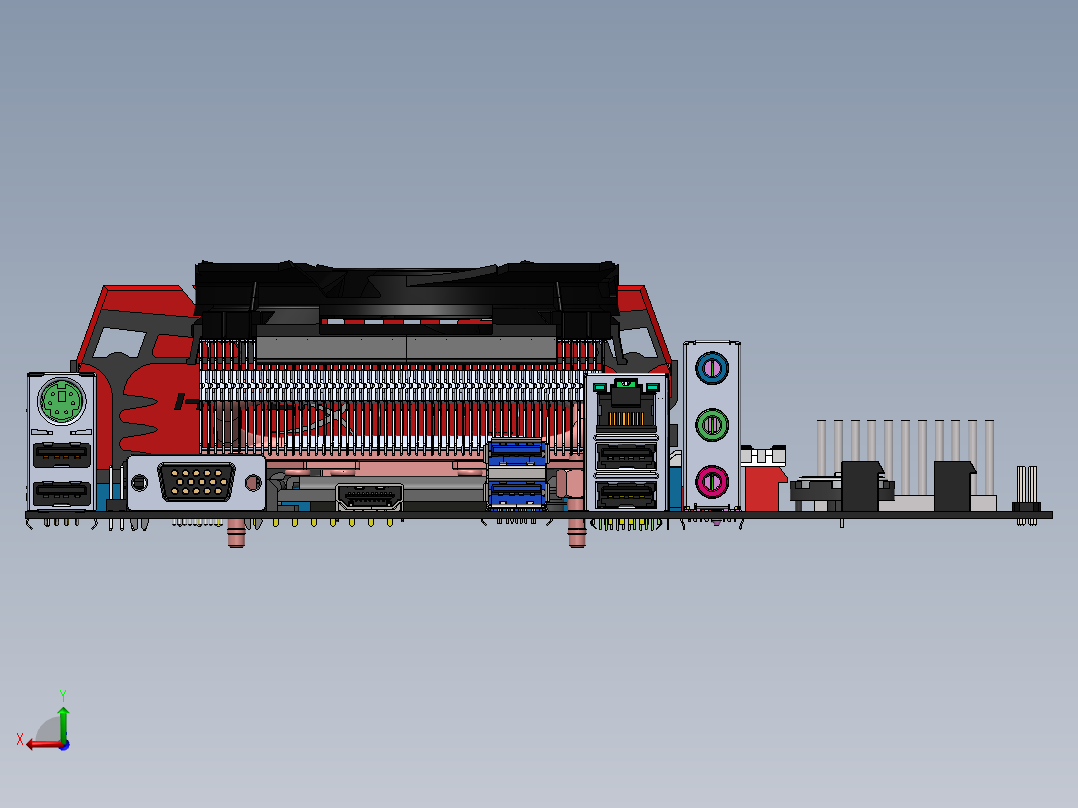 电路板、主板(150)后视图