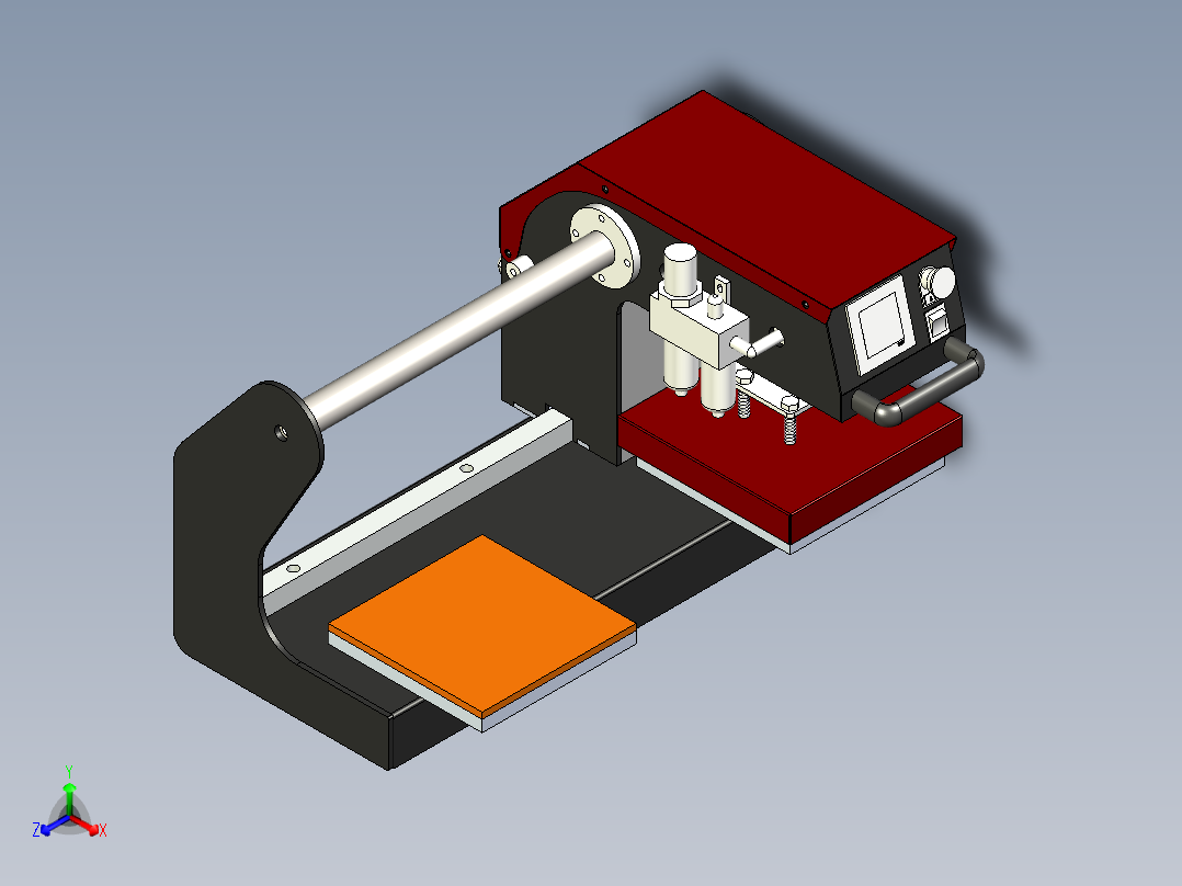 上滑气动双工位烫标机(方轨型式)
