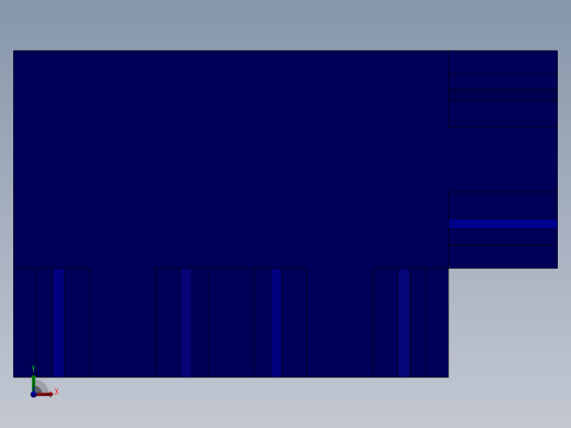 铝制卡扣式支架前视缩略图