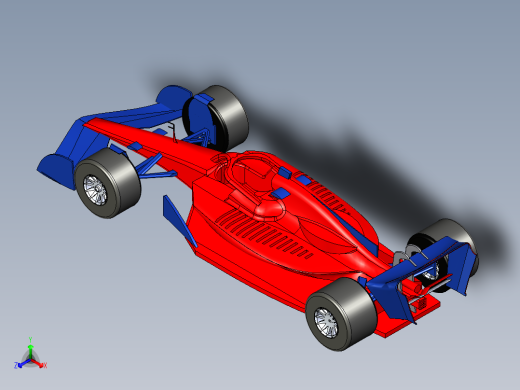 B2004768-一级方程式赛车模型正等轴测缩略图