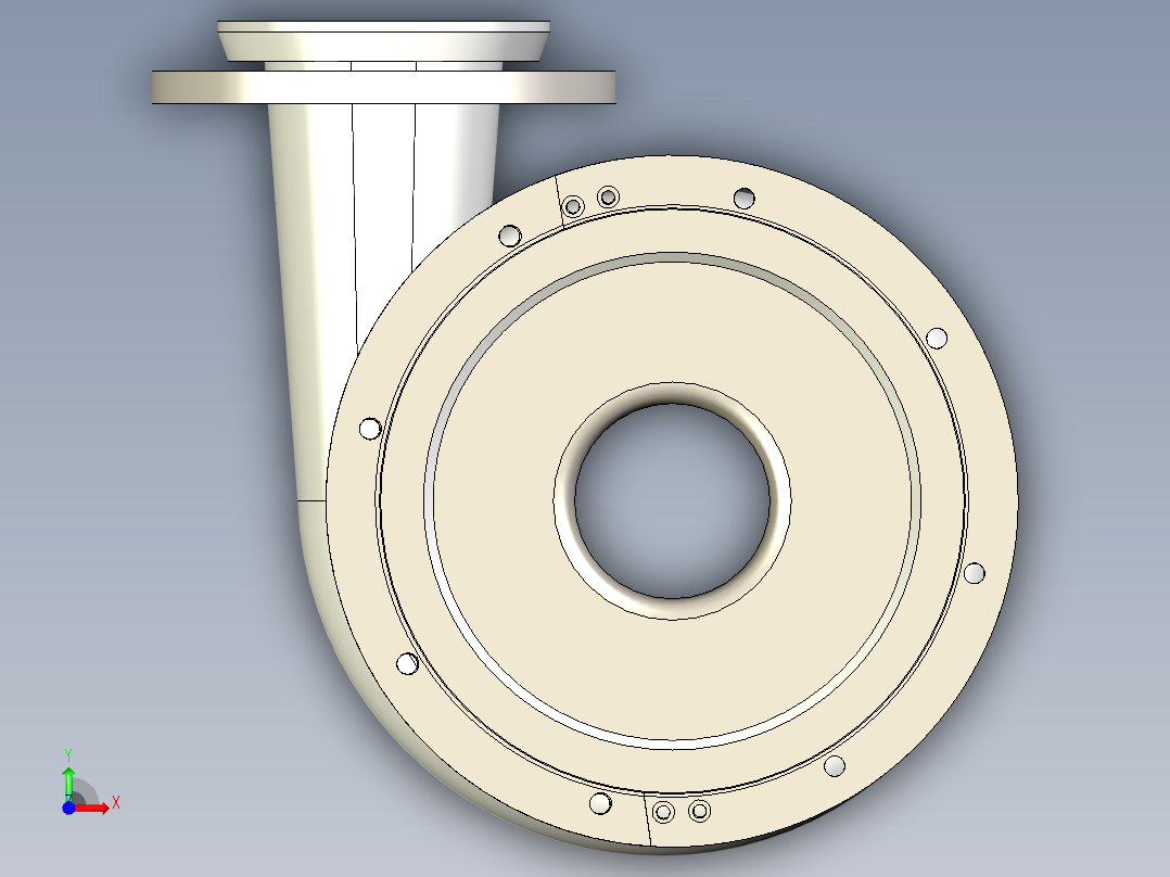 离心式本体泵前视图