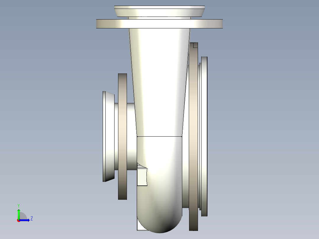 离心式本体泵左视图