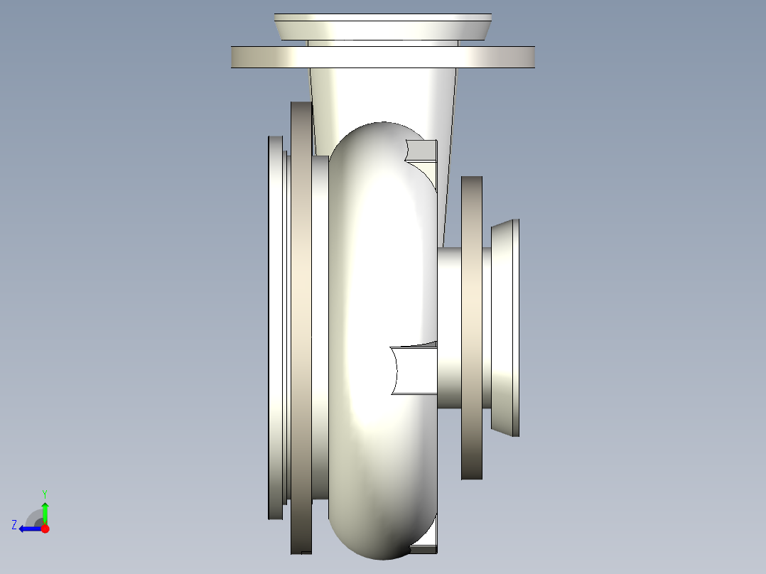 离心式本体泵右视图
