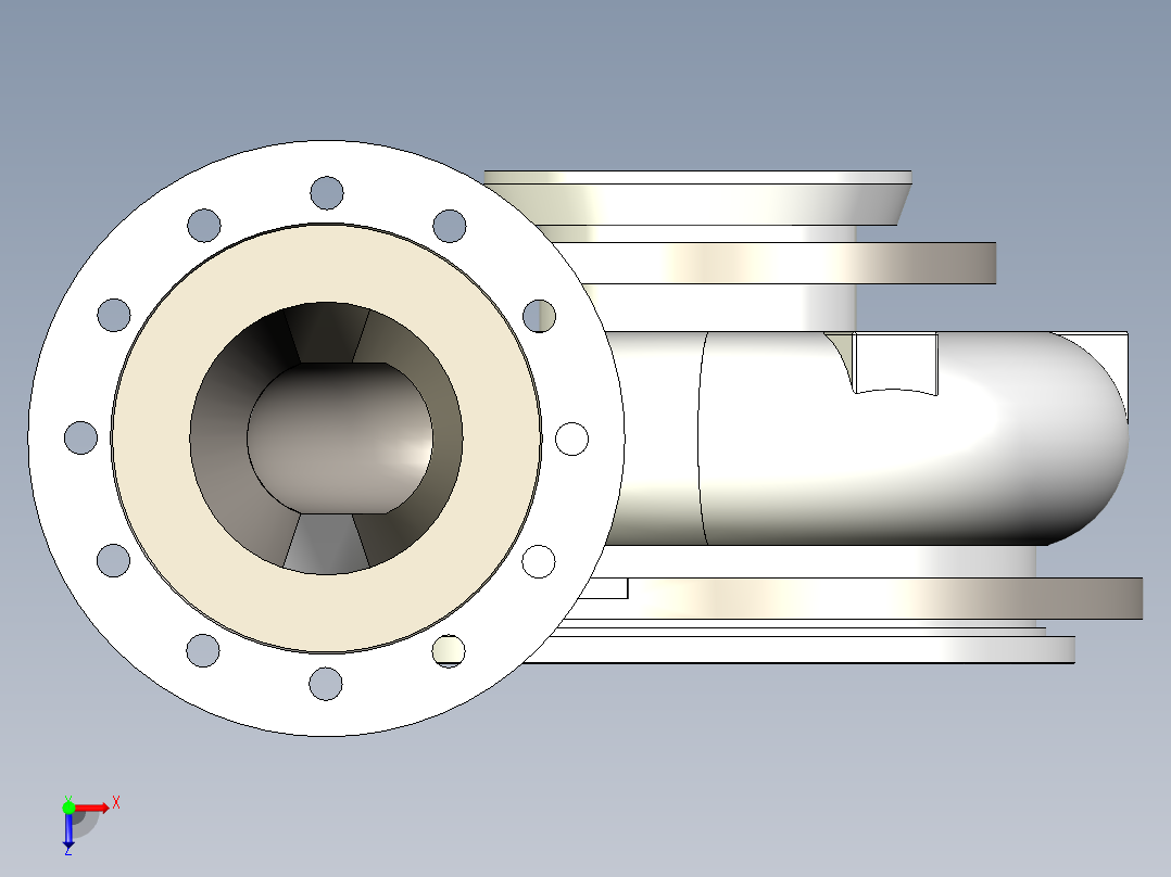 离心式本体泵俯视图