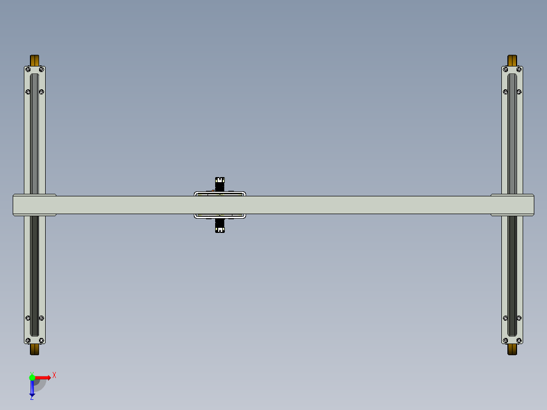 500公斤小型龙门起重机俯视图