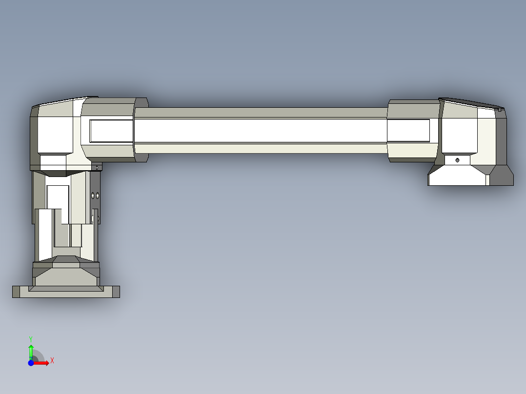 旋转a悬臂架前视图
