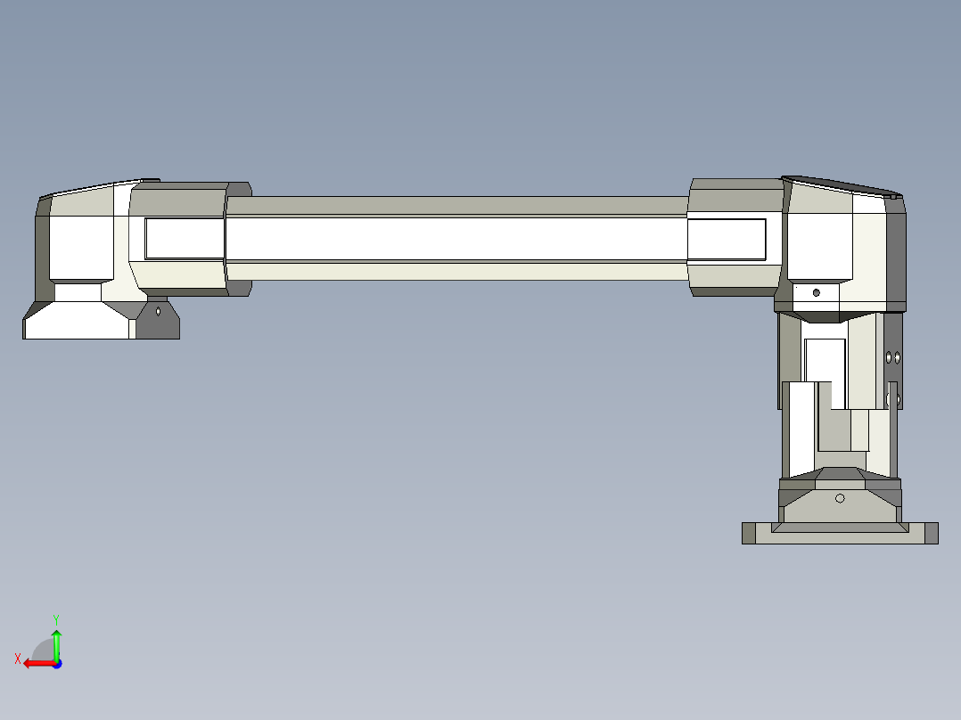 旋转a悬臂架后视图