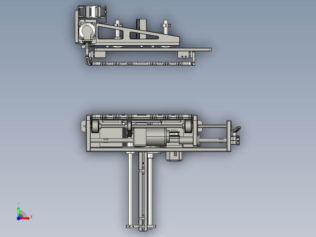 下料模组前视图