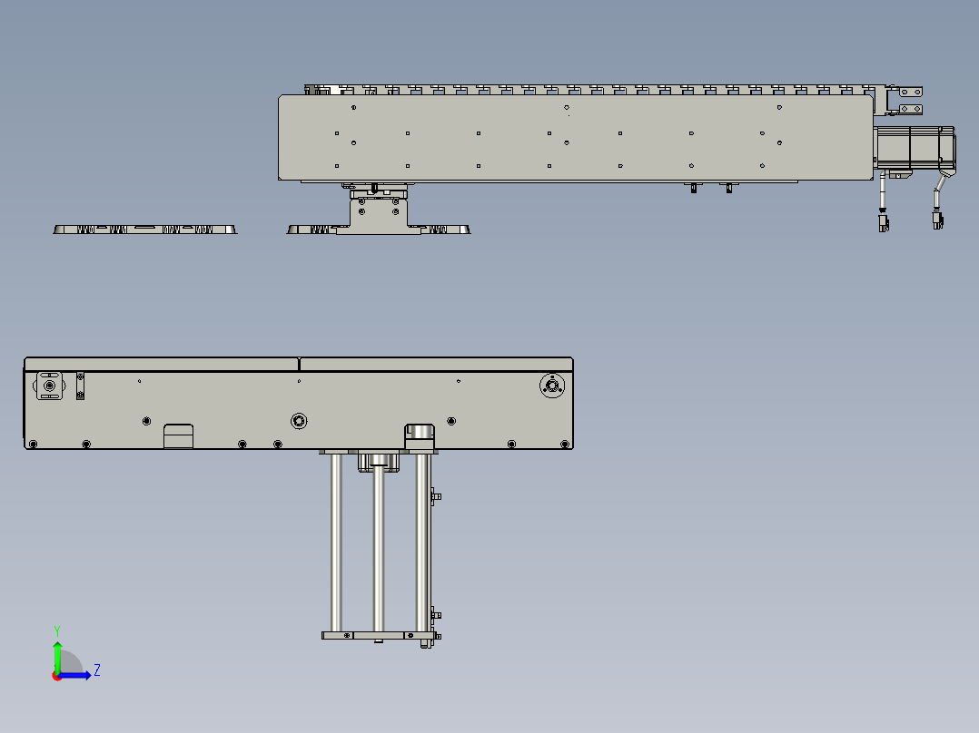 下料模组左视图