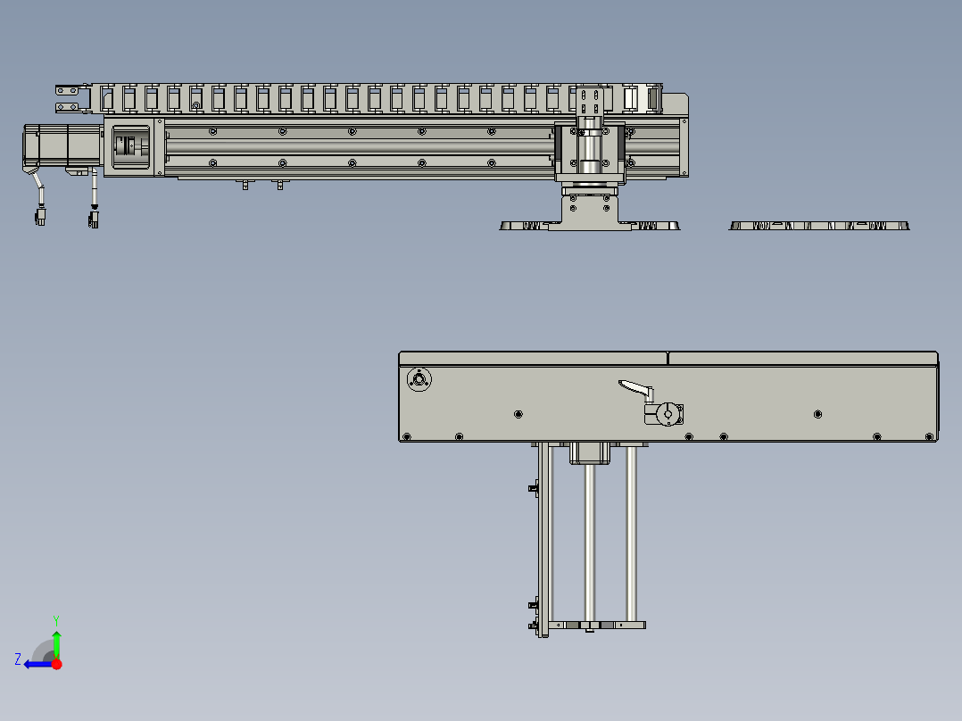 下料模组右视图