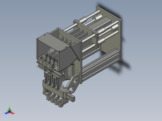 推举式的装配体正等轴测缩略图