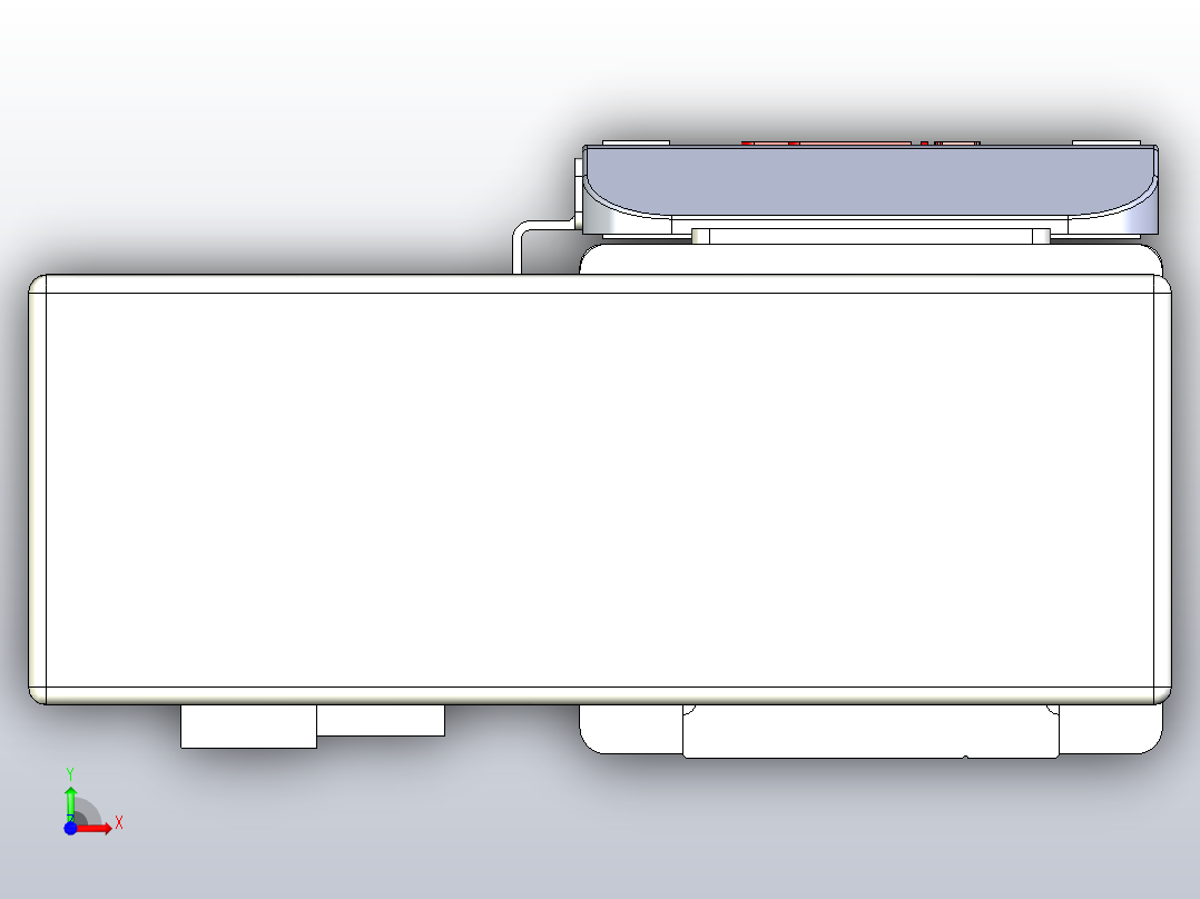 滚珠丝杠直线轴带导轨全封闭TPA-HCR-65S-1610C-L350-ML-Y-P10-N3前视图